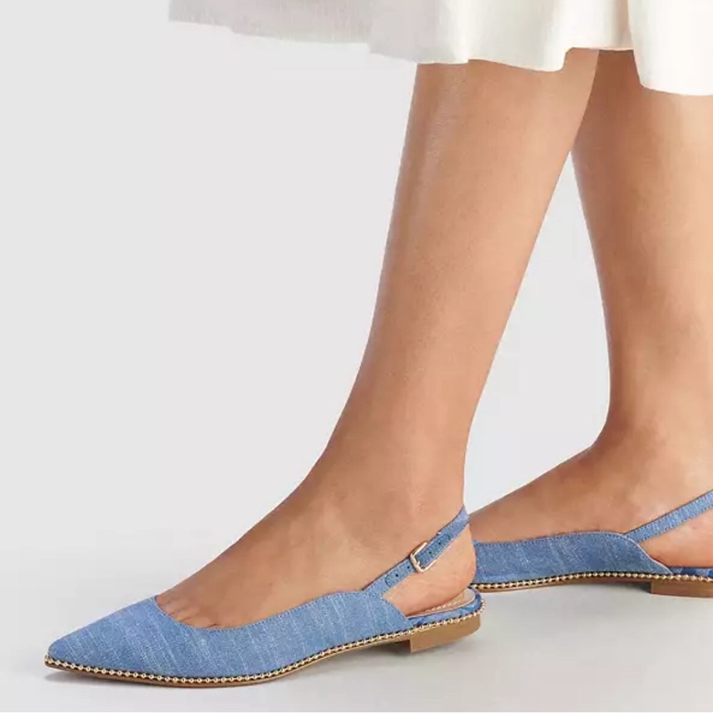 Coach denim slingbacks - sold out everywhere - perfect for denim on denim looks